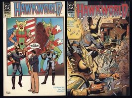 HAWKWORLD  lot of 3 # 5, 7, 10 DC comics * not graded see scans - $5.94