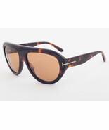 Tom Ford FELIX Dark Havana / Brown Sunglasses TF589 56E FELIX-02 59mm - $5,288.70 MXN