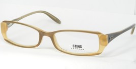 STING VS6285 by DE RIGO 6MY OLIVE-BROWN /BEIGE EYEGLASSES GLASSES 50-17-... - $1,056.96 MXN