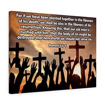 Express Your Love Gifts Scripture Canvas The Likeness of His Resurrection Romans - £111.05 GBP