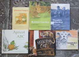 6 Miska Miles books Nobody&#39;s Cat, Somebody&#39;s Dog, Apricot ABC, Rabbit Garden - £17.38 GBP