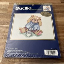 Bucilla Cross Stitch Kit Gold Needle Sealed &quot;BOO BOO BEAR&quot; Teddy 42124 7... - £10.40 GBP