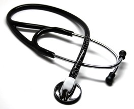 Professional Cardiology Stethoscope Black, by Vilmark, 1b Life Limited Warranty - $23.36