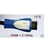 (10) HDMI Cables 15ft 1600p for HDTV, PS, xBox Blue Head - $64.12 CAD