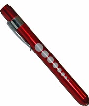 (100) Professional Medical Diagnostic Penlights With Pupil Gauge Red - £147.84 GBP