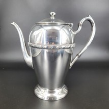 Academy Silver On Copper Serving Teapot  Antique 114 Tea Coffee Pot Deco... - $19.34