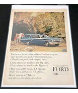 1964 FORD Fairlane Ranch Station Wagon Vintage Print Ad Art Poster - £4.43 GBP