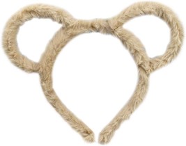 Women Mouse Bear Ears Headband Winter Thick Plush Hair Hoop Round Ear Ha... - £16.28 GBP