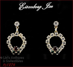 Eisenberg Ice Rhinestone Christmas Earrings (#J1276) - £23.98 GBP