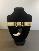 Native American Bone Choker Necklace  - £23.97 GBP