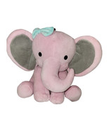 Bedtime Originals Twinkle Toes Pink Elephant Plush Hazel bow Lambs &amp; Ivy... - $10.71 CAD