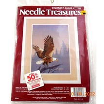 Colorart Needle Treasures Eagle At Twilight Cross Stitch Kit Sealed 12 x 16 USA - £7.07 GBP