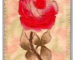 Goffrato Velluto Rosa Rossa Applique Aggiungere 1909 DB Cartolina S16 - $4.04