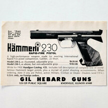 1977 Gil Hebard Guns Knoxville Illinois Advertisement Hunting Firearms E98K - €17,68 EUR