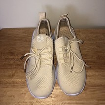 Lace up Beige decor Knit Slip On Sneakers size 6.5 37 New Shein - $13.55