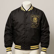 VTG 80s Casino Jacket Men&#39;s 2XL Nevada Hotel Bar Casino Varisty Bomber - $59.35