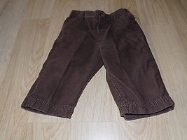 Infant Size 3-6 Months George Solid Dark Brown Corduroy Dress Pants EUC - $9.00