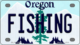 Fishing Oregon Novelty Mini Metal License Plate Tag - $14.95