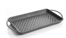 General Store Addlestone Pre Seasoned Rectangular Cast Iron Griddle - £15.69 GBP