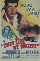 They live by Night - Farley Granger  - Movie Poster Framed Picture 12&quot;x16&quot;  - $32.50