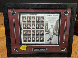 James Dean 1996 Legends of Hollywood Framed Stamp Sheet Signed by the Artist COA - £79.34 GBP