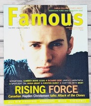 Famous Magazine May 2002 Movie Hayden Christensen Star Wars Attack of the Clones - £2.63 GBP