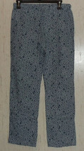 Excellent Womens Lucky Brand Blue Floral Print Soft Flannel Pajama Pants Size S - £18.62 GBP