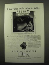 1930 Bell & Howell Filmo 70-D Movie Camera Ad - Tales - £14.50 GBP