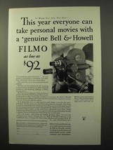 1931 Bell &amp; Howell Filmo Movie Cameras Ad - Everyone - £14.54 GBP