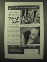 1937 Bell &amp; Howell Filmo Movie Cameras Ad - Inexpensive - $18.49