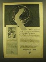 1945 Bausch &amp; Lomb Lenses Ad - This is the Name - £14.55 GBP