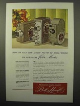 1948 Bell &amp; Howell Auto Load Auto-8 Companion Camera Ad - $18.49