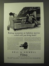 1930 Bell &amp; Howell Filmo 70-D Movie Camera Ad, Memories - £14.48 GBP