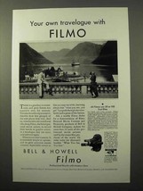 1930 Bell & Howell Filmo 70-D Movie Camera Ad! - £14.50 GBP