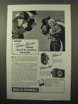 1938 Bell & Howell Filmo 8 & Filmo 141 Movie Camera Ad - £14.50 GBP