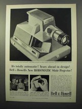 1956 Bell & Howell Robomatic Slide Projector Ad - $18.49