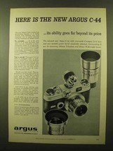 1958 Argus C-44 Camera Ad - Ability Goes Far Beyond - £14.78 GBP