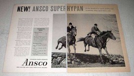1958 Ansco Super Hypan Film Ad - Horses - $18.49