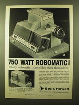 1958 Bell &amp; Howell Robomatic 750 Projector Ad - $18.49