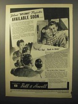 1945 Bell &amp; Howell Filmo Diplomat Movie Projector Ad - $18.49