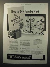 1945 Bell &amp; Howell Filmosound Movie Projector Ad - £14.65 GBP