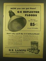 1945 G.E. Reflectorfloods Photoflash Lamps Ad - $18.49