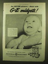 1945 General Electric Mazda Photoflash Lamps Ad - Midgets - $18.49