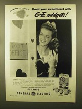 1950 General Electric Photoflash Lamps Ad - Sweetheart - $18.49