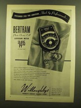 1953 Bertram Photo Electric Cell Exposure Meter Ad - £14.78 GBP