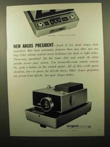 1960 Argus President Slide Projector Ad - $18.49