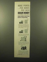 1961 Braun Flash Ad - Pocket-Pak F-30 F-60 EF-2 NC EF-3 - £14.78 GBP