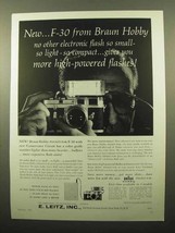 1961 Braun Pocket-Pak F-30 Flash Ad - High-Powered - £14.78 GBP