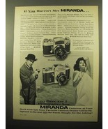 1961 Miranda Automex and Miranda D Cameras Ad - £14.55 GBP