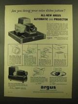 1956 Argus Automatic 300 Projector Ad - Doing Justice? - £14.74 GBP